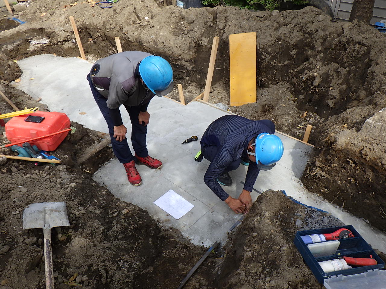 桜本保育園木製遊具設置工事　施工担当：佐山、内川