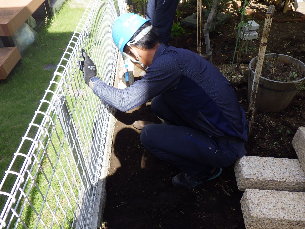秋山邸　庭園改修工事　施工担当：佐山、内川