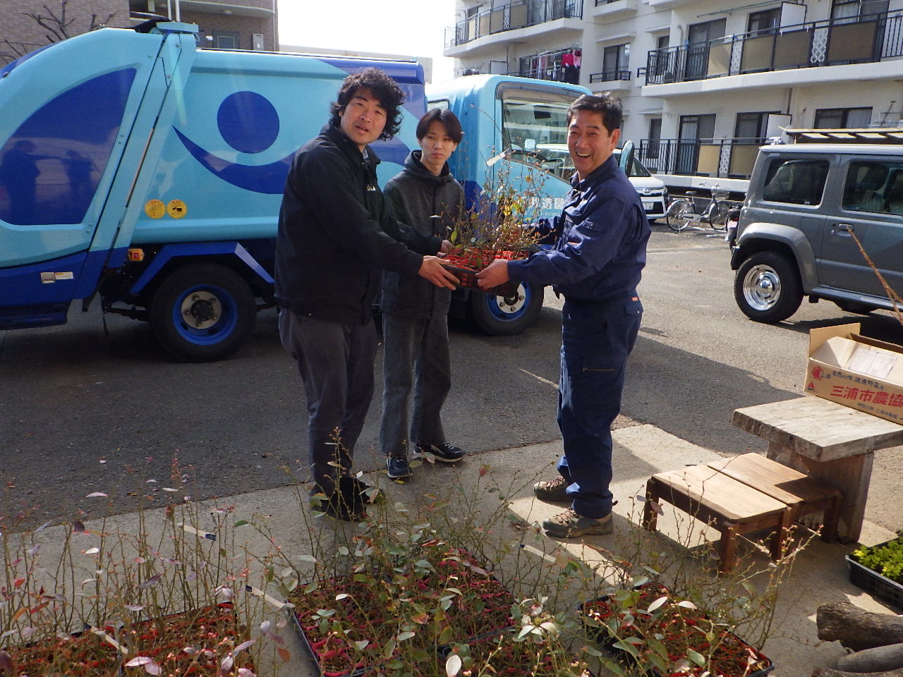 ブルーベリーの苗木を寄贈しました！