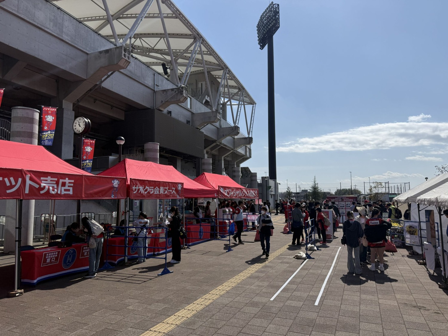 ノジマステラ神奈川相模原ホームゲーム　苗木配布